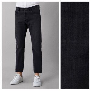 NWT. Massimo Dutti Man Black Cotton Jeans  Size 36